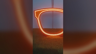 outdoor expose neon sign stand