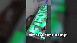 creative colorful LIT Letter sign